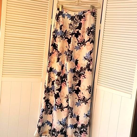 STATE OF BEING PINK FLORAL PRINT PALAZZO PANTS SZXS - Picture 4 of 7